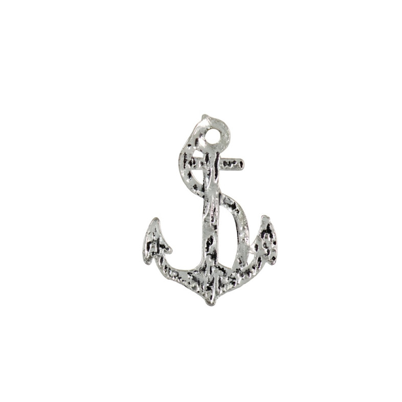 Metal pendant Anchor with rope cupronickel 1 pc