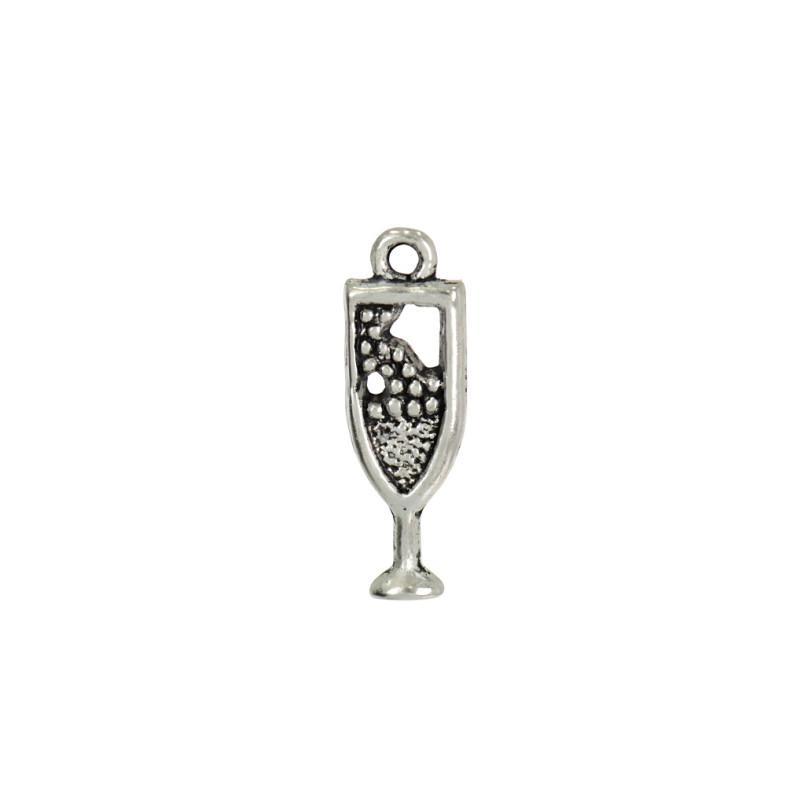 Metal pendant Champagne cupronickel 1 pc.