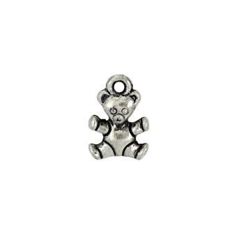 Metal pendant 14 mm Bear cupronickel 1 pc