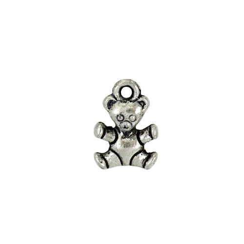 Metal pendant 14 mm Bear cupronickel 1 pc
