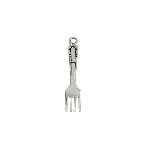 Metal pendant 32 mm Fork cupronickel 1 pc