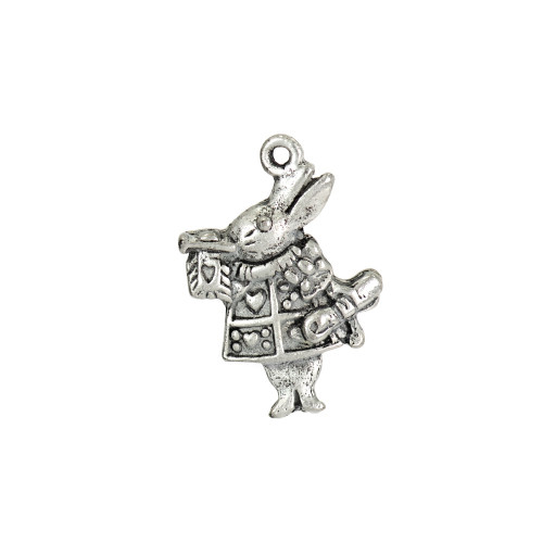 Metal pendant Hare cupronickel 1 pc