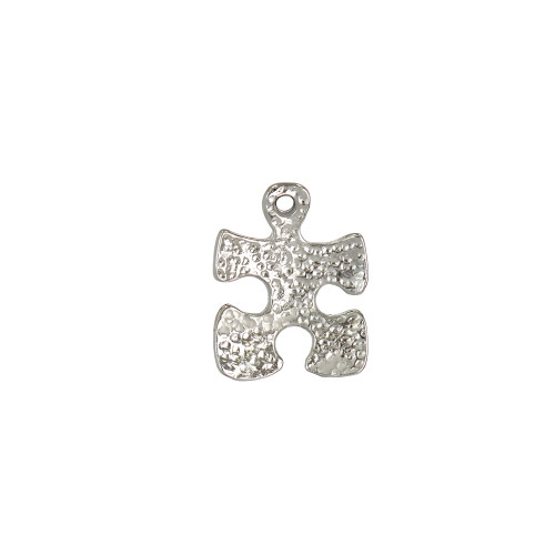Metal pendant Puzzle cupronickel 1 pc.