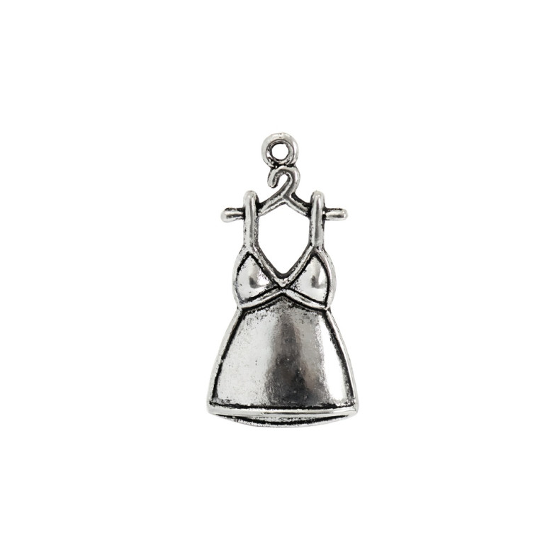 Metal pendant Dress cupronickel 1 pc