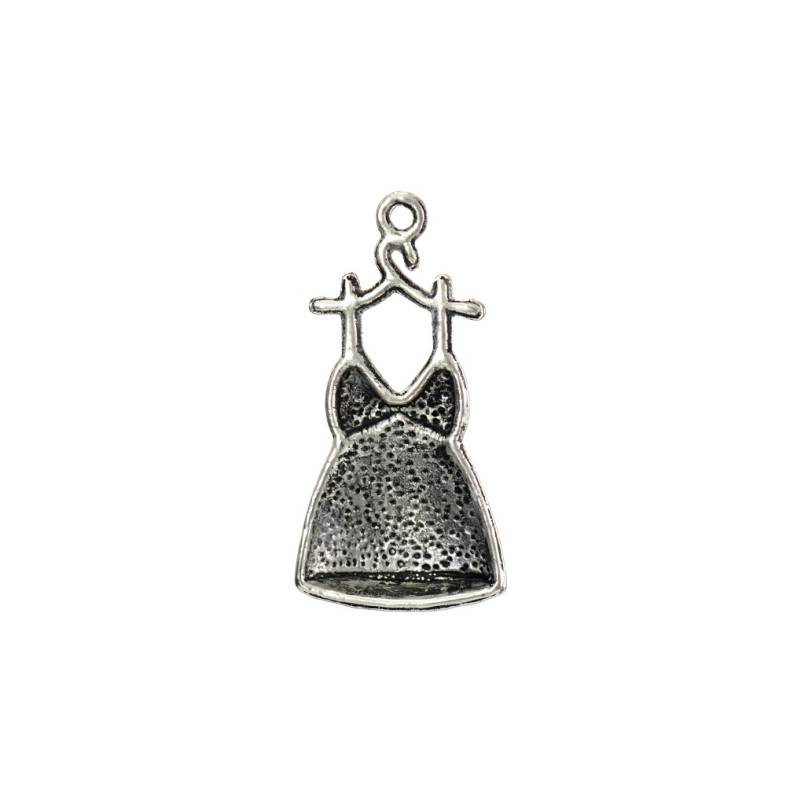 Metal pendant Dress cupronickel 1 pc