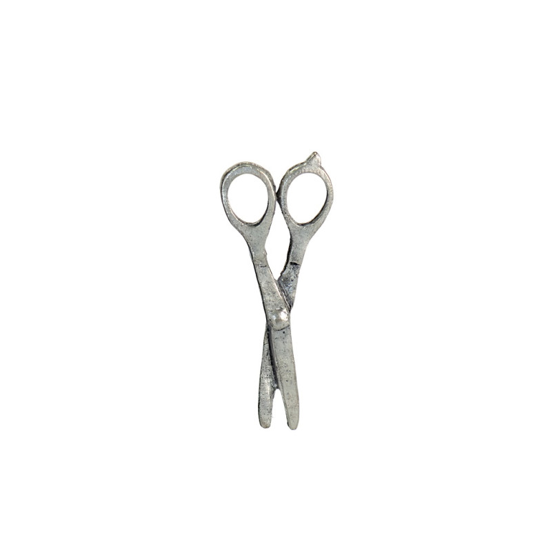 Metal pendant Scissors cupronickel 1 pc
