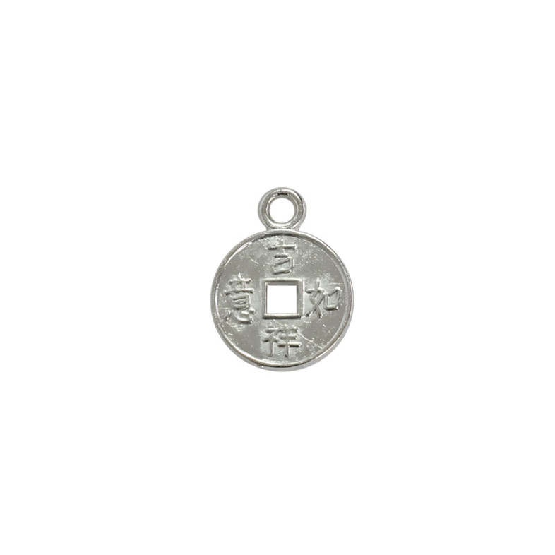 Metal pendant 15 mm Coin cupronickel 1 pc.