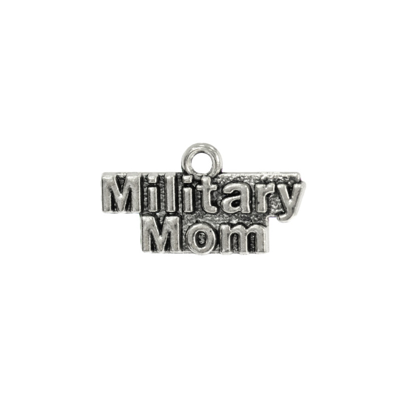 Metal pendant Military mom cupronickel 1 pc