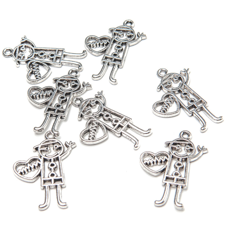 Metal pendant Boy cupronickel 1 pc.