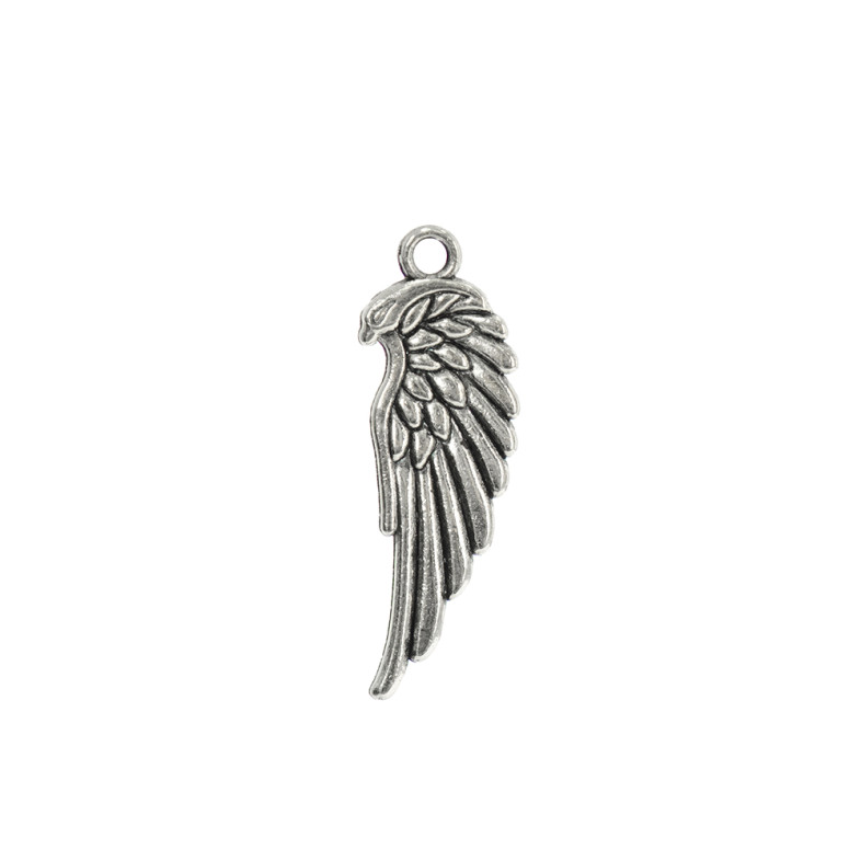 Metal pendant Wing cupronickel 1 pc