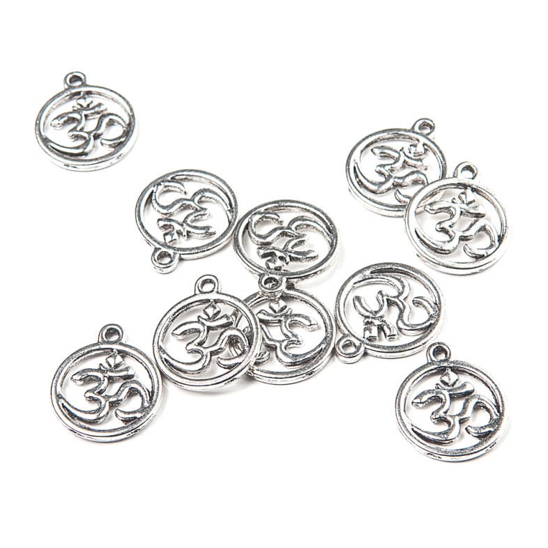 Metal pendant OM sign cupronickel 1 pc.