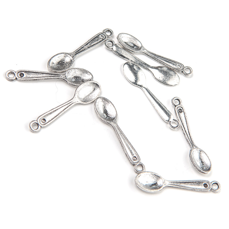 Metal pendant Spoon cupronickel 1 pc