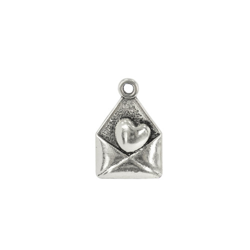 Metal pendant Love letter cupronickel 1 pc.