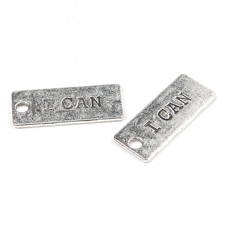 Metal pendant I can cupronickel 1 pc
