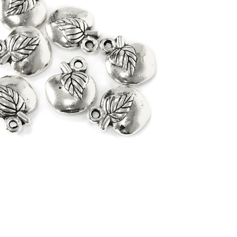 Metal pendant Apple cupronickel 1 pc.