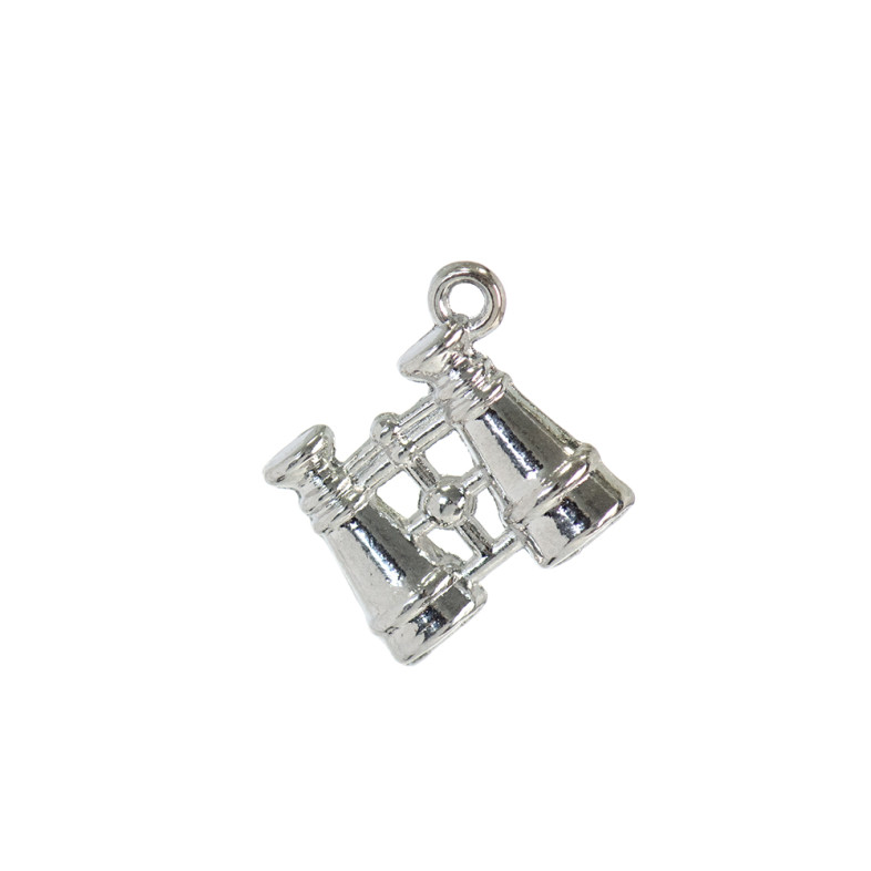 Metal pendant Binoculars cupronickel 1 pc