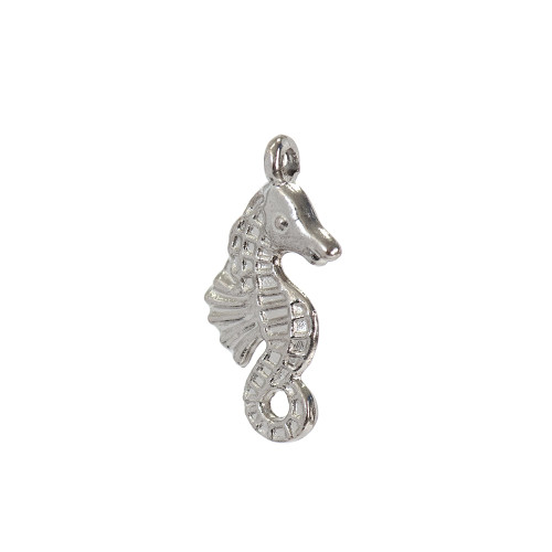 Metal pendant Seahorse cupronickel 1 pc