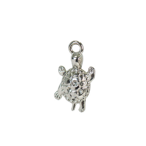 Metal pendant Turtle cupronickel 1 pc.
