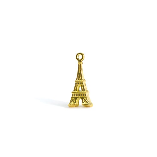 Metal pendant Eiffel Tower gold 1 pc