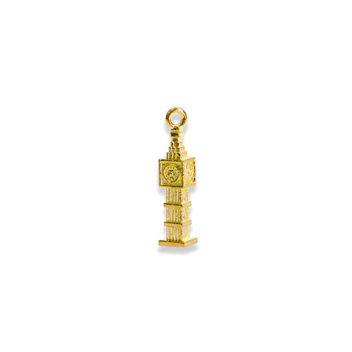 Big Ben metal pendant gold 1 pc.