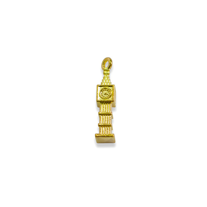 Big Ben metal pendant gold 1 pc.