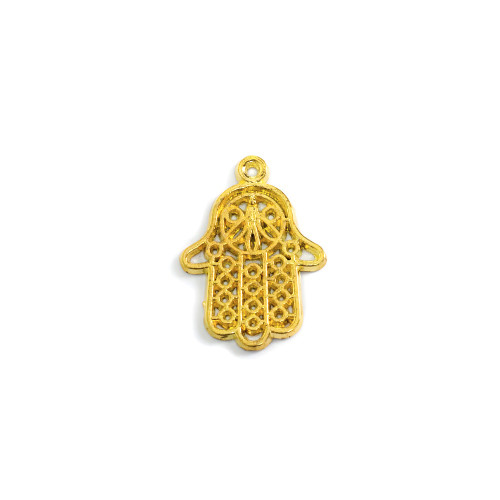 Metal pendant 30 mm Palm gold 1 pc.