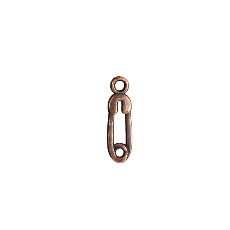 Metal pendant Hairpin copper 1 pc.
