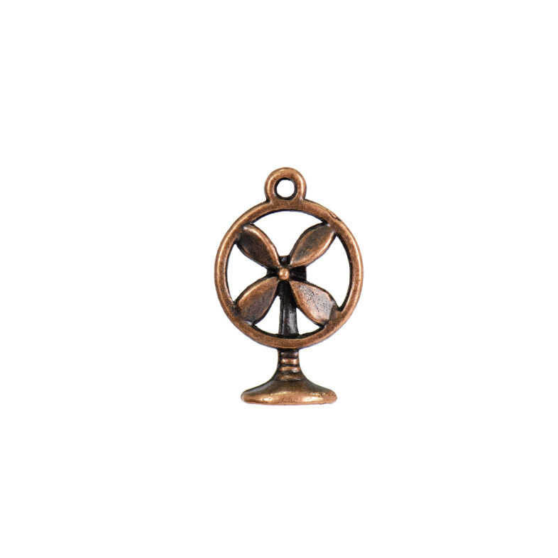 Metal pendant Fan copper 1 pc.