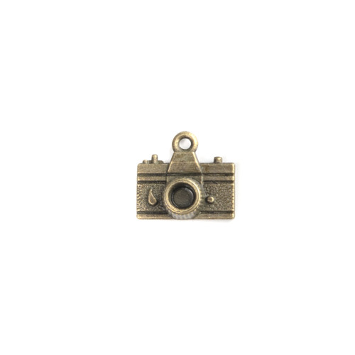 Metal pendant Camera bronze 1 pc.