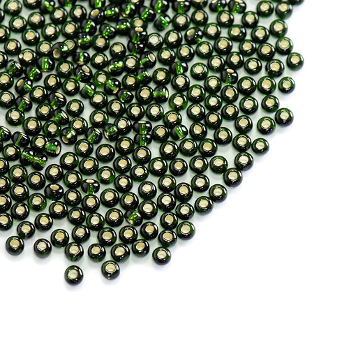 57290 Preciosa Czech beads green pack of 5 g