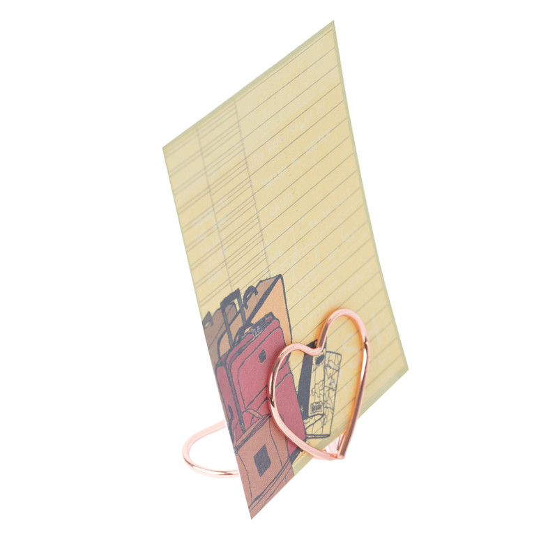 Card holder 28×35 mm rose gold 1 pc