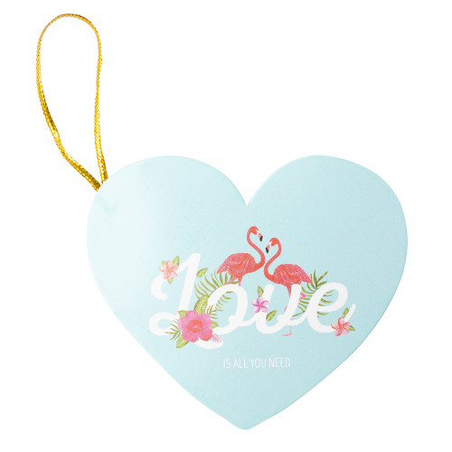Pocztówka z kokarda 7.8 cm Love is you need niebieski 1 szt.