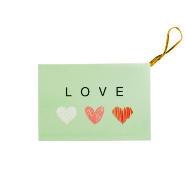 Листівка 6×9 см Love мікс кольорів 1 шт