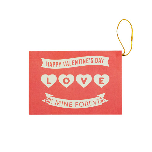 Postcard 6×9 cm Happy Valentine's Day Love Be mine forever mix of colors 1 pc.
