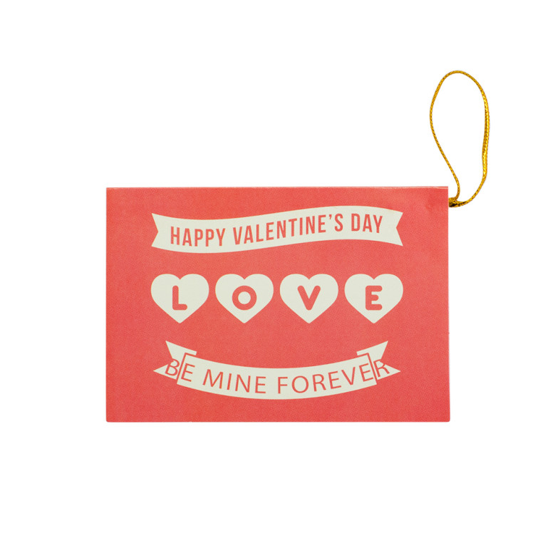 Листівка 6×9 см Happy Valentine's Day Love Be mine forever мікс кольорів 1 шт