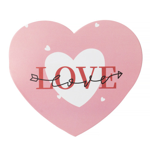 Postcard with bow 7.8 cm Love arrow mix of colors 1 pc.