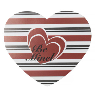 Postcard with bow 7.8 cm Be mine mix of colors 1 pc