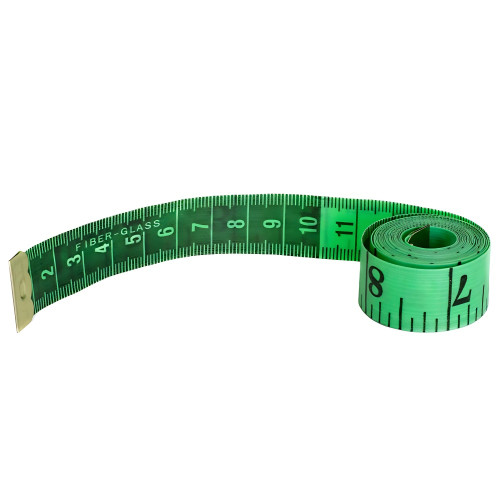 Measuring tape 150 cm green
