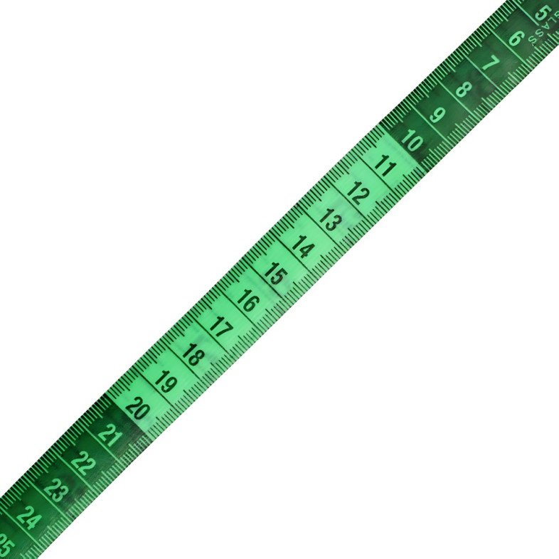 Measuring tape 150 cm green