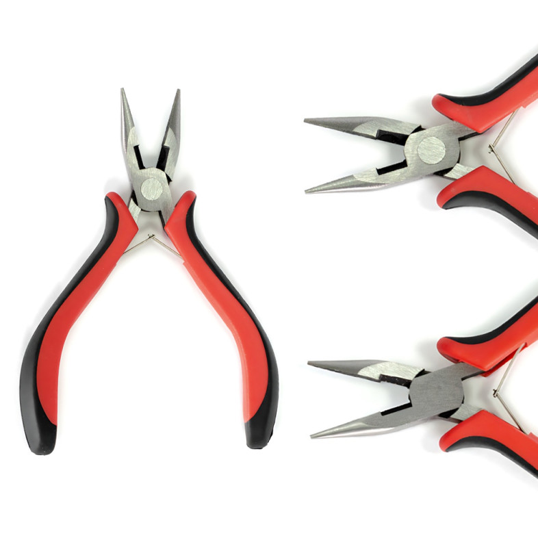 Straight-nose pliers with side cutters for jewelry 11 cm