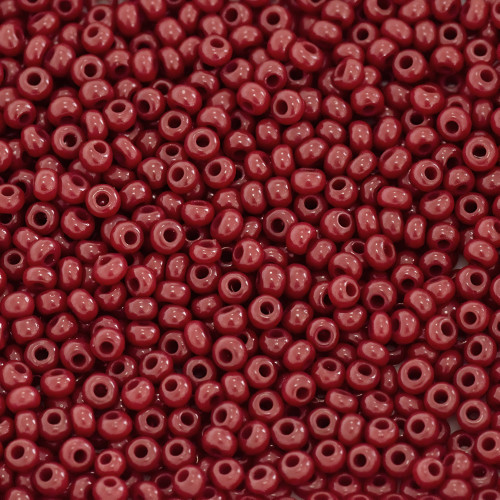 93310 koraliki czeskie "Preciosa" czerwony op.5 gr