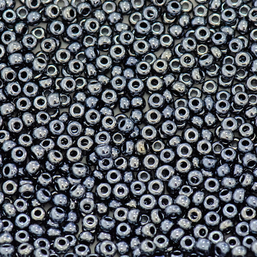 49102 Preciosa Czech beads black pack of 5 g