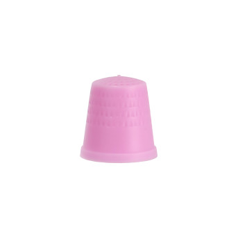 Plastic thimble pink 1 pc.