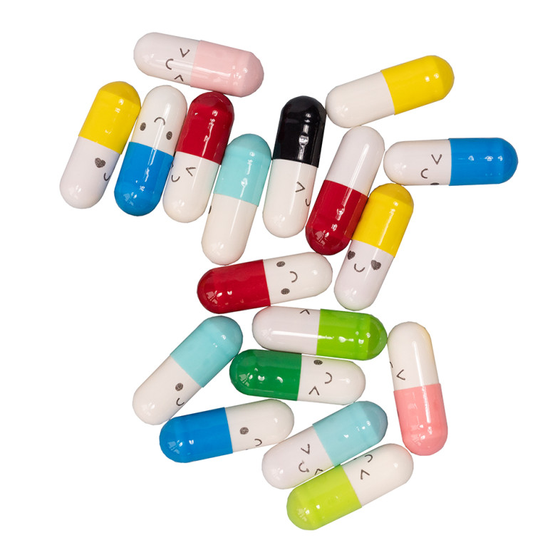 Wish capsule, mix of colors, 1 pc.
