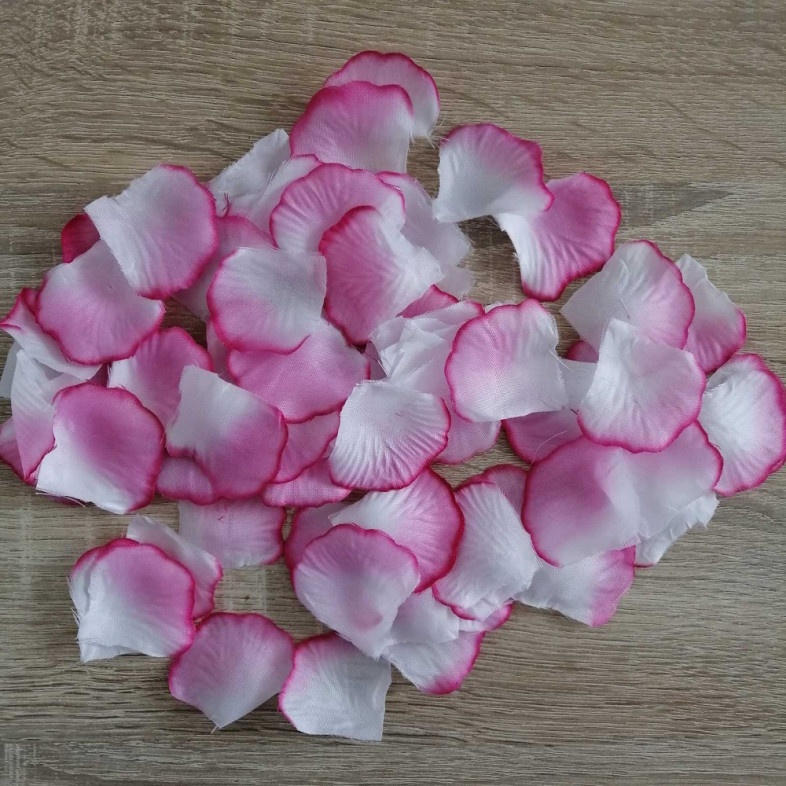 Artificial rose petals 50 mm pink pack of 100 pcs +-3%