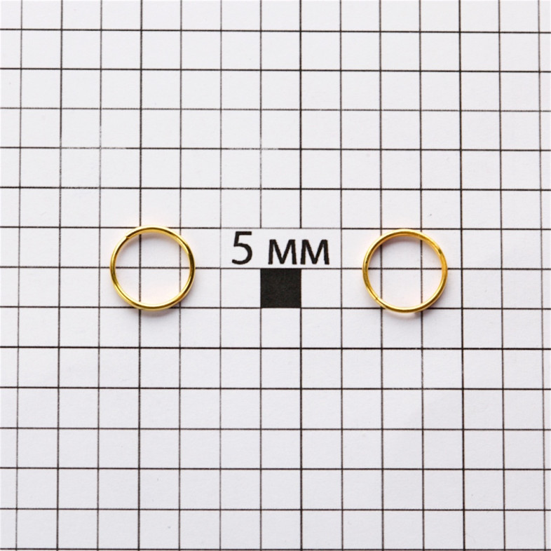 Jewelry rings 10 mm gold pack of 10 g