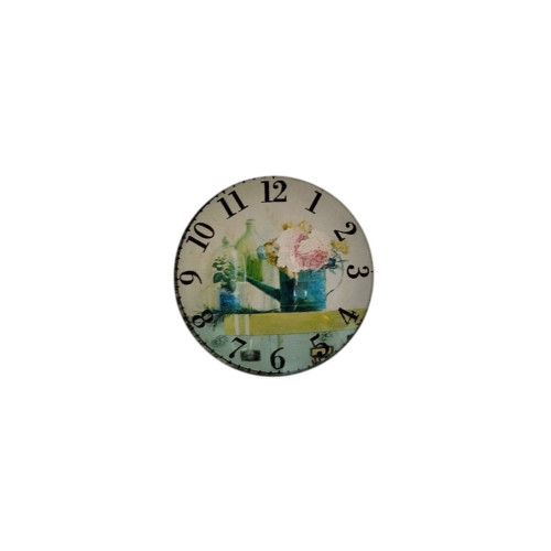 Glass cabochon round 35 mm garden watering dial 1 pc