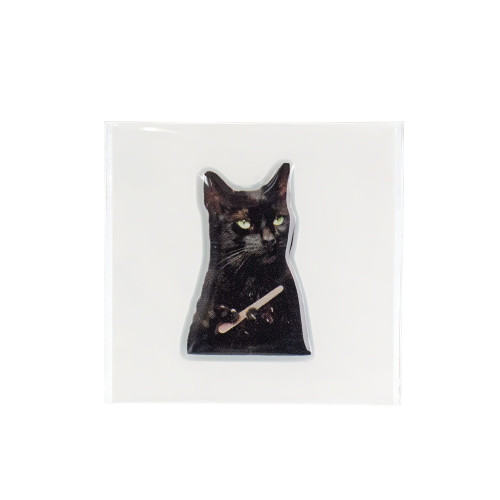 3D sticker Black cat 1 pc.