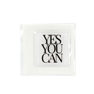 3D sticker YES YOU CAN 1 pc.