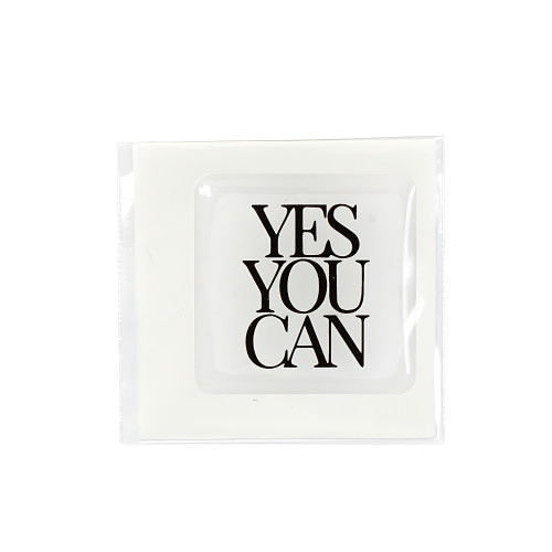 3D sticker YES YOU CAN 1 pc.
